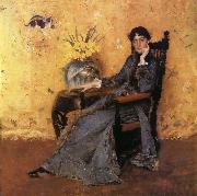 William Merritt Chase Portrait of Dora Wheeler oil painting on canvas
